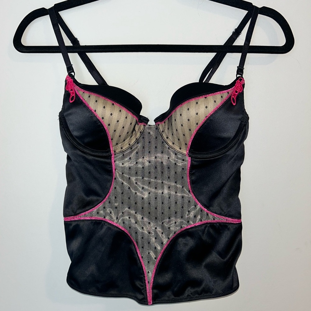 Y2k sexy corset with zipper detail